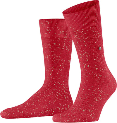 Burlington Pixel Pop gedessineerd katoen Sokken heren rood - maat 40-46