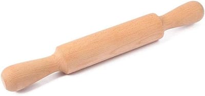 Houten Deegroller - Bakgereedschap Mini - Bakken Thuis - Natuurlijk Materiaal - Mini Formaat - Houtkleur