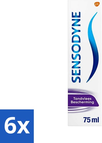 Sensodyne Tandpasta Gum Protection 75 ml - Voordeelverpakking - 6 stuks