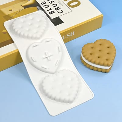 Dailygoods- Siliconen Mal Hartvormig - Mousse Mal - Bakvormen - 3D Ontwerp - Antiaanbaklaag - Duurzaam en Herbruikbaar - Bakvorm
