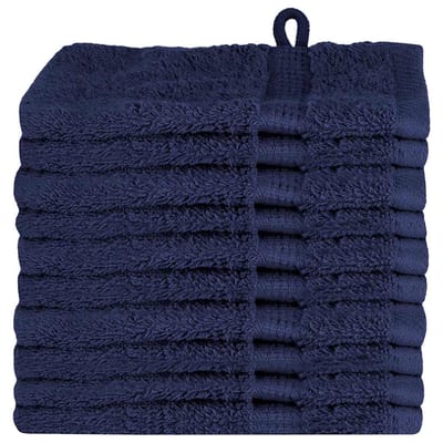 vidaXL - Gastendoek - SOLUND - 10 - st - Marineblauw - 15 - x - 21 - cm - 550 - gsm