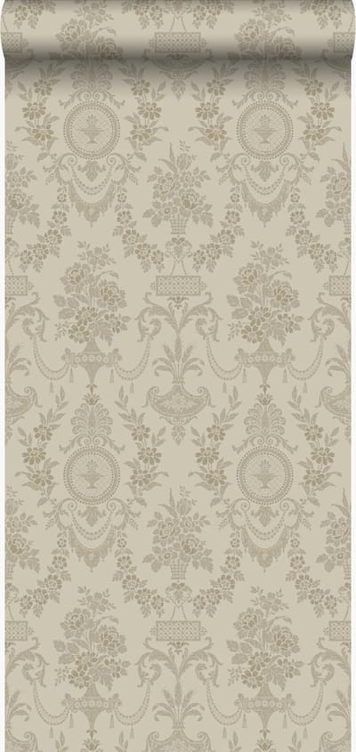 Origin Wallcoverings behang ornamenten taupe - 53 cm x 10.05 m - 326136