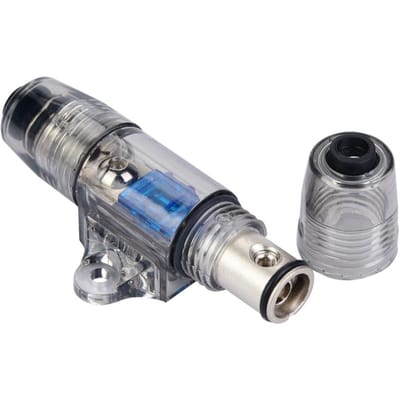 1 In 1 Uit 60A Zekering Distributieblok Auto Audio Zekeringen Houder 48 Gauge Draad gray