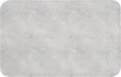 Badmat 80x50 cm - Antislip - Grijs - Beton - Neutraal - Badmatten voor badkamer - Badkamermat - Douchemat - Badkamer mat