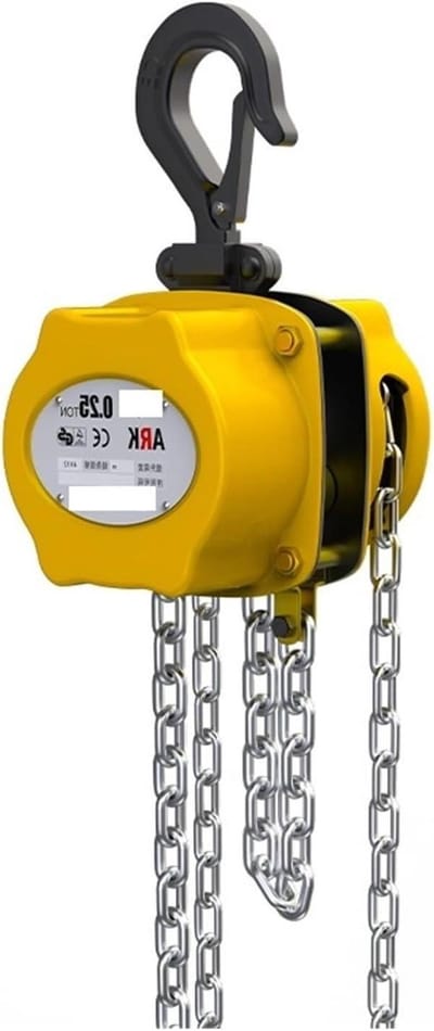 Handlier Kettingtakel - Mini Takel - Zwaar Werk Tillen - Dubbele Rem Beveiliging - 025 Ton - Zilver