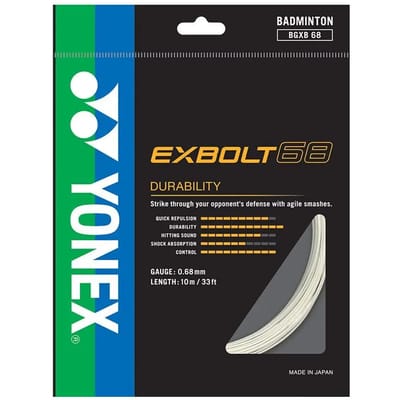 Yonex Exbolt 68 Badminton Enkele Snaar Transparant 0.68 mm