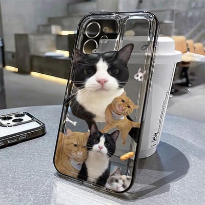 Lieflijke Kat Zachte Telefoonhoes Voor iPhone 14 Pro Hoes iPhone 12 13 15 11 Pro Max X XR XS 7 8 15 Plus SE SE3 Cartoon Schattige Hoes For iPhone 13 Pro