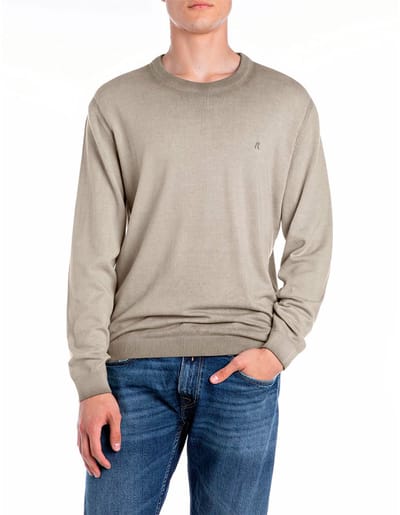 Replay Uk4705.000.g20785a Trui Beige M Man