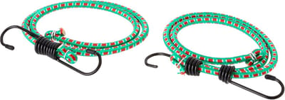 Bagagespanner 2 stuks - Spanbanden Elastisch - Bagage Vervoeren - Duurzaam Rubber - 80 cm - Groen Rood