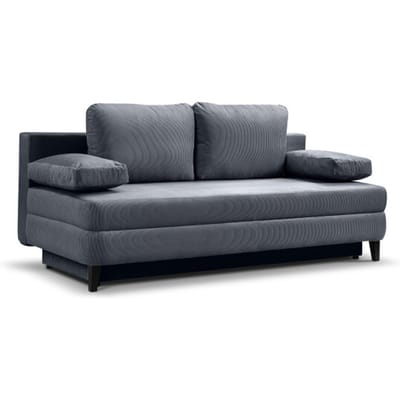 Sorto sofa bed 2.5 zits blauwgrijs | Moderne slaapbank met corduroy - 200x100x91cm