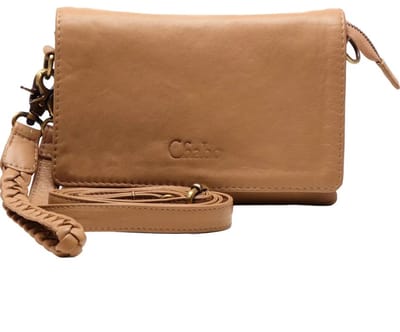 Chabo Bags Overslag Schoudertasje Borneo Style Mocca