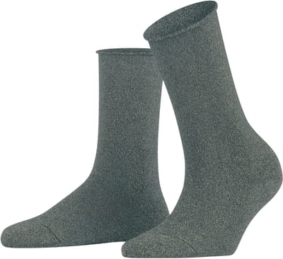 FALKE Shiny eenkleurig lyocell sokken dames grijs - maat 35-38