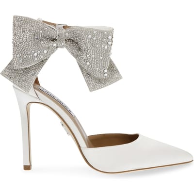 Steve Madden Deville Pumps Ivory Satin Größe: 39 | Pumps Outlet | Damen | Weiß