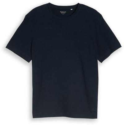 Tom Tailor - T-shirt van katoen - Maat XL - sky captain blue