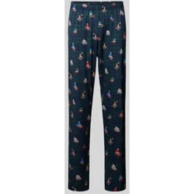 Relaxed fit-pyjamabroek met motiefprint, model 'SLEDGE RIDE'