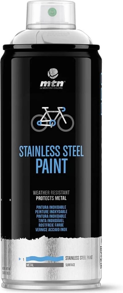 Montana Colors MTN Pro roestvrijstalen coating, roestvrij, spray - 400 ml