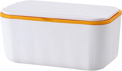 Babydoekjes Dispenser - Opbergdoos Doekjes - Hygiënisch Gebruik - Vochtbehoud Deksel - 20x12x9.5 cm - Wit