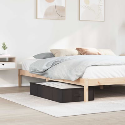 vidaXL - Opbergdoos - met - transparant - bovenraam - Antracietkleurig