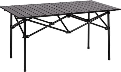 Opvouwbare Campingtafel 119 x 55 cm met Draagtas voor Tuin, Barbecue en Picknick, Ideaal voor Reizen en Buitenactiviteiten