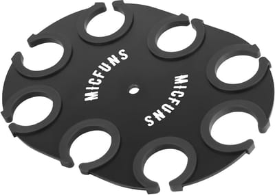 Multi Microfoonhouder met Lade - Organiser voor 8 Microfoons met Anti-roll Rings