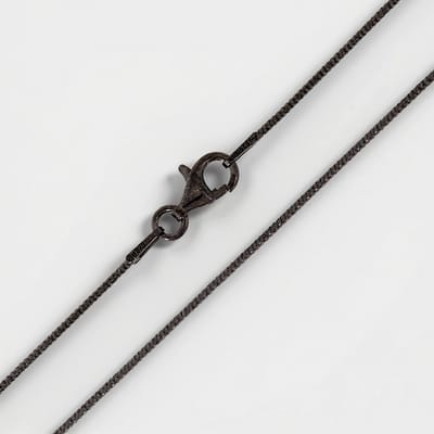Cavill - Elegante Slangenketting 60 cm - 925 Sterling Zilver met Ruthenium Coating - Duurzaam Krasbestendig - Zilveren Ketting voor Dames en Heren