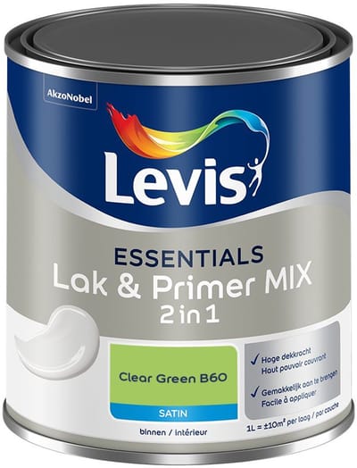 Levis - Essentials Lak & Primer Mix - Clear Green B60 - Mengverf - 1 L