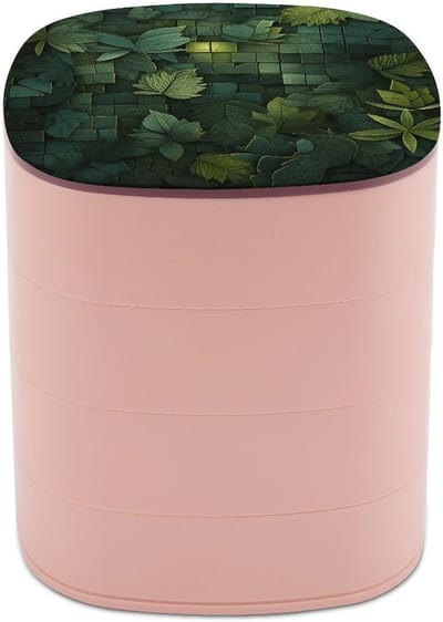 Sieraden Doos - Sieraden Organizer - Reizen Opbergen - Roterende 4-laags - 45 x 47 inch - Bedrukt
