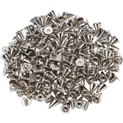 100 Sets Kleding Spikes Gegalvaniseerd Koolstofstaal Sterk Eenvoudige Bediening Kegel Spikes voor Knutselen gray