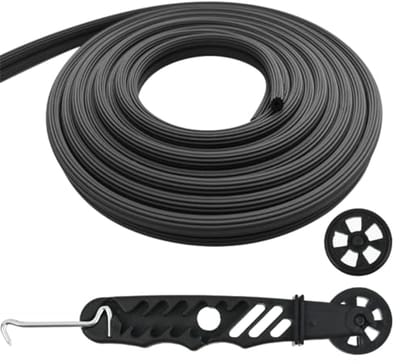 Rubberen Bies Zwart 10 Meter Ø 5 mm voor Vliegennet en Muggennet