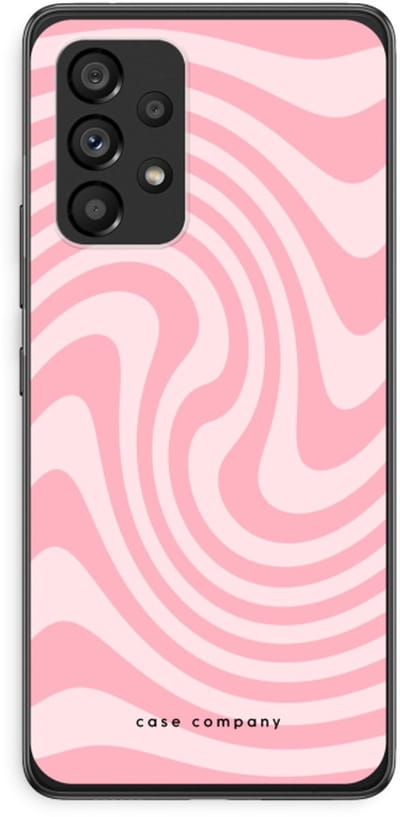 Case Company® - Hoesje geschikt voor Samsung Galaxy A53 5G hoesje - Swirl Roos - Soft Cover Telefoonhoesje - Bescherming aan alle Kanten en Schermrand