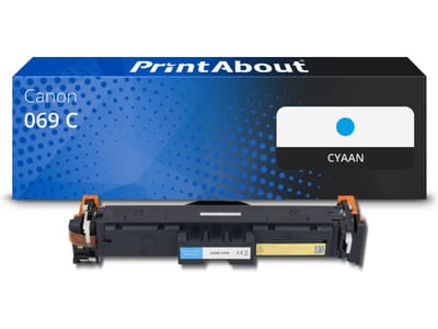 PrintAbout huismerk Toner 069 C Cyaan Geschikt voor Canon