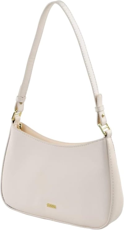 Dokeno Schoudertas voor dames, klein, schoudertas voor dames met 2 schouderbanden, witte handtas, dames, klein - ShopVlot