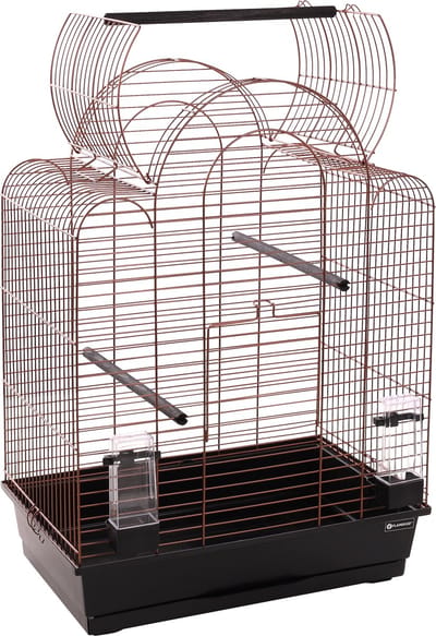 PARKIETENKOOI BIZET KOPER ZWART 54X 34X74.5cm