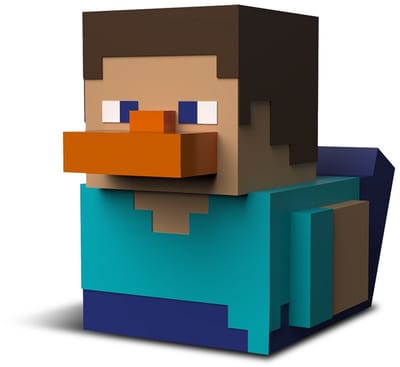 Numskull - Best of TUBBZ Boxed Badeend - Minecraft - Steve - 9cm