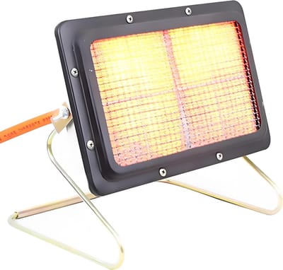 Terrasverwarming - Buitenverwarming - Buiten Ontspannen - Keramische Verbrandingsplaat - 36 kW - Zwart
