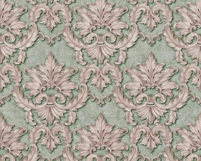 Groen klassiek behang exclusief 34370-5