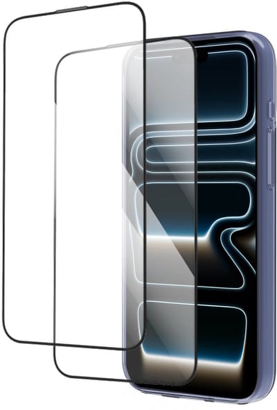 Xssive - Hoesje geschikt voor iPhone 17 Pro - Transparant Hoesje + 2x Screenprotector - 9H Gehard Glas - Siliconen Case - Doorzichtig
