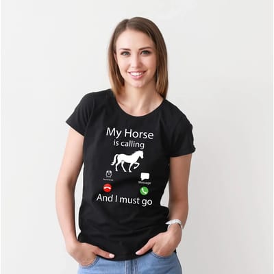 T-shirt dames York Horses Calling