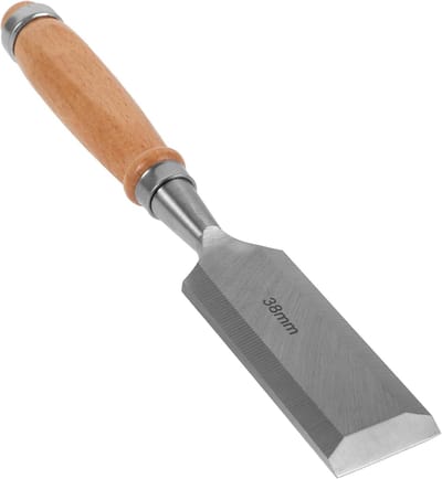 Houtbewerkingsbeitel - Handgereedschap Snijgereedschap - Houtsnijprojecten Uitvoeren - Precisie Controle Flexibiliteit - 38 mm Bladbreedte - Multicolor