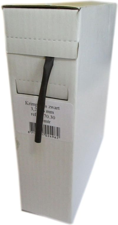 Gaine thermorétractable 15m noir 1.6mm à 3.2mm pour isoler vos connexions moto
