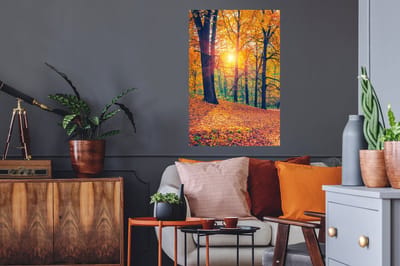 Muurstickers - Sticker Folie - Bomen - Herfst - Bos - Herfstbladeren - 60x90 cm - Plakfolie - Muurstickers Kinderkamer - Zelfklevend Behang - Zelfklevend behangpapier - Stickerfolie