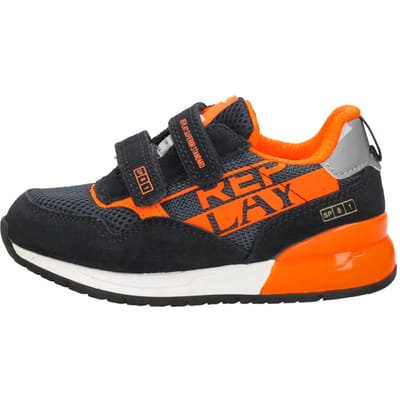 Replay Shoot Kid 6 Sneakers Jongens - Leren Sneaker - Blauw - Maat 26
