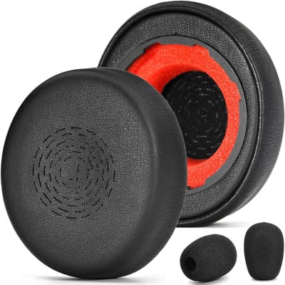 Comfortabele Vervangende Oorkussens en Microfoon Schuim voor Jabra Evolve2 55 - Ideaal voor Draadloze Headsets, Zacht Kunstleer en Perfecte Pasvorm