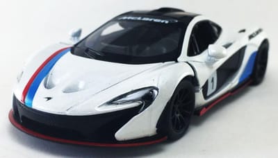McLaren P1 (Wit)  1/36 Kinsmart - Modelauto - Schaalmodel - Model auto  - Miniatuurauto - Miniatuur autos