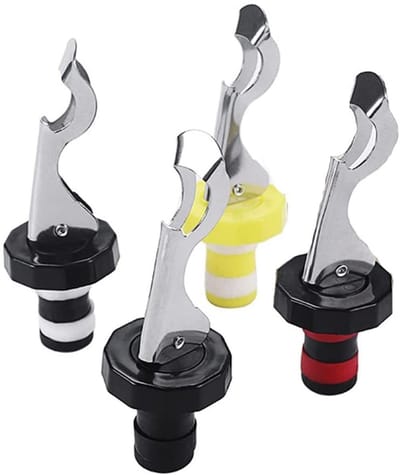 Dailygoods- Flessendop 4 Stuks - Siliconen Wijnflessluiting - Herbruikbare Dranksluiting - Universele Flessensluiting - Luchtdicht - Comfortabel Drinken - Wijnstopper