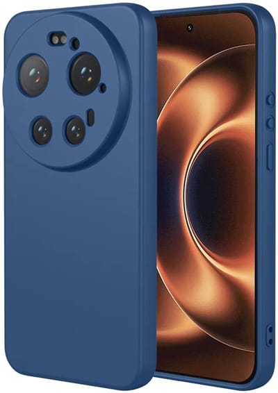 Hoesje geschikt voor Xiaomi 17 Ultra - Phonesta Soft Silk Silicone Back Cover - Donkerblauw