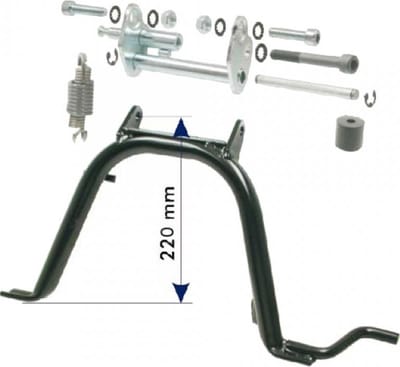 rms middenbok voor scooter mbk 50 yq nitro 1997 tot 2000 22cm / aangepaste montage nieuw