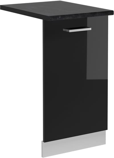 Vicco R-Line Vaatwasserfrontpaneel – 45 cm, WB Antraciet Zwart hoogglans