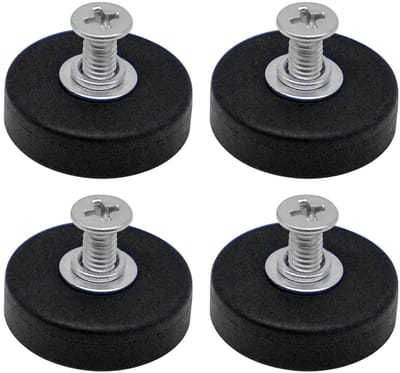 Set van 4 Neodymium Magneten met M4 Schroefdraad, 22 mm Magneten voor voertuigen, lampen en gereedschap