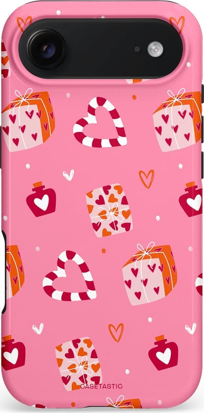 Casetastic hoesje geschikt voor Apple iPhone Air - MagSafe - Dubbellaagse bescherming - Zoete Liefde Roze - Fashion Case - Lichtroze Koraal